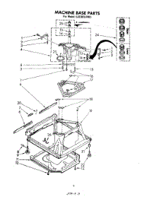 07 - Machine Base parts for Whirlpool Washer LA3300XPW3 from AppliancePartsPros.com