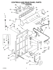 02 - Controls And Rear Panel parts for Whirlpool Washer SAWS800JQ2 from AppliancePartsPros.com