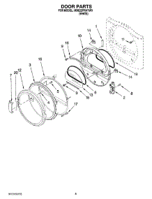 04 - Door Parts, Optional Parts (Not Included) parts for Maytag Dryer MDE22PRAYW0 from AppliancePartsPros.com