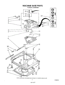 07 - Machine Base parts for Whirlpool Washer LA5360XSW0 from AppliancePartsPros.com