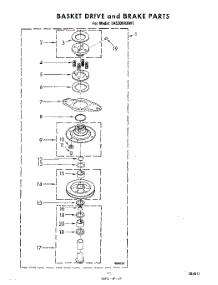 10 - Basket Drive And Brake parts for Whirlpool Washer LA5300XKW1 from AppliancePartsPros.com