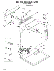 02 - Top And Console Parts parts for Whirlpool Dryer IP82000 from AppliancePartsPros.com