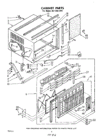 04 - Cabinet parts for Whirlpool Air Conditioner AC1352XP0 from AppliancePartsPros.com