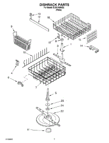 05 - Dishrack Parts parts for Whirlpool Dishwasher SUD5100MQ0 from AppliancePartsPros.com