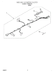 06 - Wiring Harness parts for Whirlpool Washer CCW5264W2 from AppliancePartsPros.com