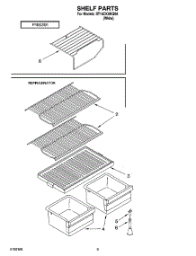 05 - Shelf Parts, Optional Parts parts for Whirlpool Refrigerator ST14CKXKQ04 from AppliancePartsPros.com