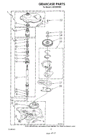 10 - Gearcase parts for Whirlpool Washer LA6055XSW0 from AppliancePartsPros.com