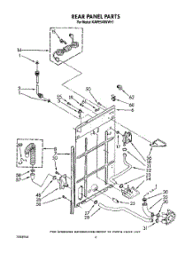 03 - Rear Panel parts for Kitchenaid Washer KAWE540WAL1 from AppliancePartsPros.com