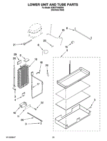 14 - Lower Unit And Tube Parts parts for Kitchenaid Refrigerator KBUDT4265E04 from AppliancePartsPros.com