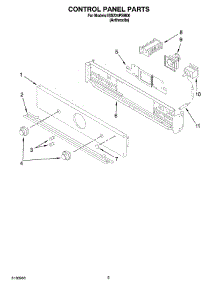 04 - Control Panel Parts parts for Whirlpool Oven IBS224PSM00 from AppliancePartsPros.com