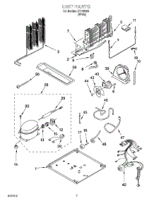 04 - Unit Parts parts for Whirlpool Refrigerator IJT195300 from AppliancePartsPros.com