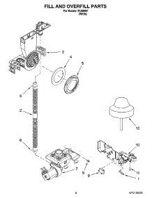 06 - Fill And Overfill Parts parts for Whirlpool Dishwasher ISU98661 from AppliancePartsPros.com