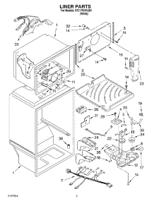 03 - Liner parts for Whirlpool Refrigerator ST21PKXKQ01 from AppliancePartsPros.com