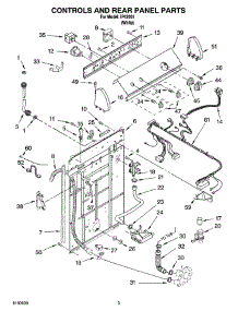 02 - Controls And Rear Panel Parts parts for Whirlpool Washer IP42001 from AppliancePartsPros.com