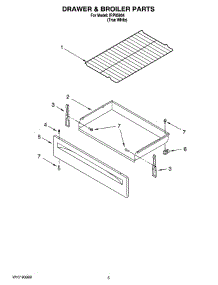 04 - Drawer & Broiler Parts parts for Whirlpool Range IRP85804 from AppliancePartsPros.com