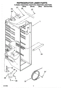 02 - Refrigerator Liner Parts parts for Whirlpool Refrigerator CS22CFXTQ00 from AppliancePartsPros.com