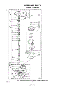 10 - Gearcase parts for Whirlpool Washer LA5600XPW3 from AppliancePartsPros.com