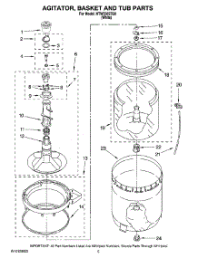 03 - Agitator, Basket And Tub Parts parts for Maytag Washer NTW5505TQ0 from AppliancePartsPros.com