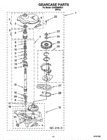 08 - Gearcase Parts parts for Whirlpool Washer CAWS966RQ1 from AppliancePartsPros.com