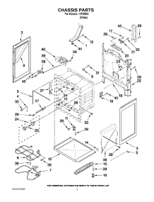 03 - Chassis Parts parts for Whirlpool Range IVP85800 from AppliancePartsPros.com