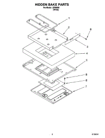 06 - Hidden Bake Parts, Miscellaneous Parts parts for Whirlpool Range IJP89800 from AppliancePartsPros.com