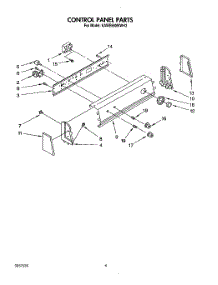 04 - Control Panel parts for Kitchenaid Washer KAWE660WAL3 from AppliancePartsPros.com