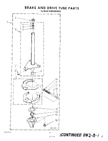 10 - Brake And Drive Tube parts for Kitchenaid Washer KAWE900SWH2 from AppliancePartsPros.com