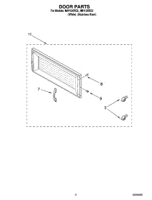 02 - Door Parts parts for Whirlpool Microwave IMH15XRQ2 from AppliancePartsPros.com
