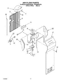 10 - Air Flow parts for Whirlpool Refrigerator 5VGS9SHGKQ01 from AppliancePartsPros.com