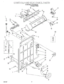 02 - Controls And Rear Panel parts for Whirlpool Washer 3LSC8255DQ0 from AppliancePartsPros.com