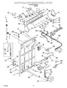 02 - Controls And Rear Panel Parts parts for Whirlpool Washer IJ47001 from AppliancePartsPros.com