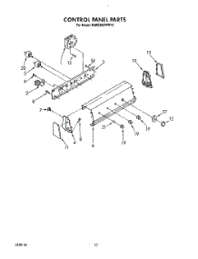 07 - Control Panel parts for Kitchenaid Washer KAWE860WAL3 from AppliancePartsPros.com