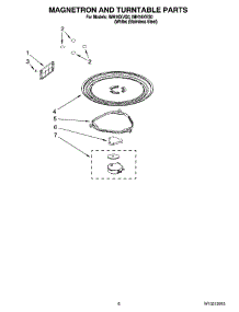 05 - Magnetron And Turntable Parts parts for Whirlpool Microwave IMH16XVS0 from AppliancePartsPros.com