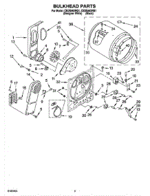 03 - Bulkhead Parts, Optional Parts (Not Included) parts for Whirlpool Dryer CEDS563RQ1 from AppliancePartsPros.com