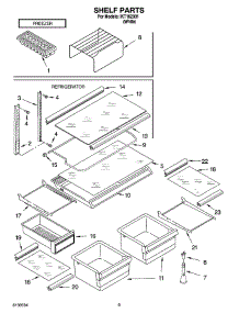 05 - Shelf Parts, Optional Parts parts for Whirlpool Refrigerator IKT162301 from AppliancePartsPros.com