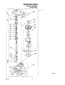 09 - Gearcase parts for Whirlpool Washer LBT6233DQ0 from AppliancePartsPros.com
