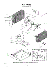 03 - Section parts for Whirlpool Air Conditioner AHF12020 from AppliancePartsPros.com