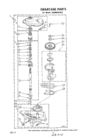 10 - Gearcase parts for Whirlpool Washer LA5460XPW3 from AppliancePartsPros.com