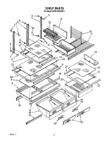 04 - Shelf, Lit / Optional parts for Kitchenaid Refrigerator KTRI18KWWH11 from AppliancePartsPros.com