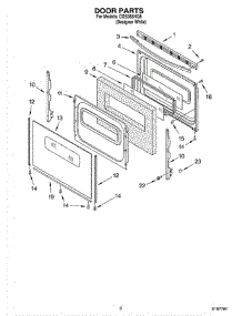 06 - Door Parts, Miscellaneous Parts parts for Whirlpool Range CGS365HQ8 from AppliancePartsPros.com
