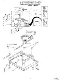 06 - Machine Base parts for Whirlpool Washer 7LSP9245BN0 from AppliancePartsPros.com