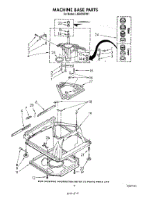 07 - Machine Base parts for Whirlpool Washer LA5600XPW7 from AppliancePartsPros.com