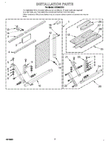 05 - Installation parts for Whirlpool Air Conditioner AR2400XA1 from AppliancePartsPros.com
