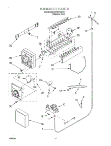 11 - Ice Maker parts for Kitchenaid Refrigerator KSRS22FGSS11 from AppliancePartsPros.com