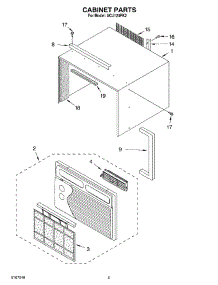 03 - Section parts for Whirlpool Air Conditioner ACU124PK2 from AppliancePartsPros.com