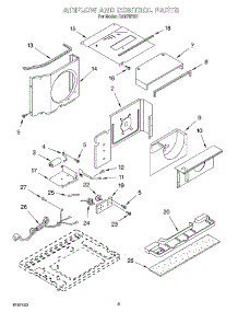 02 - Air Flow And Control parts for Whirlpool Air Conditioner CA12WR01 from AppliancePartsPros.com