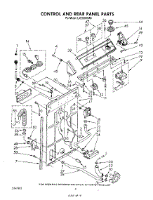 03 - Control And Rear Panel parts for Whirlpool Washer LA5500XSW0 from AppliancePartsPros.com