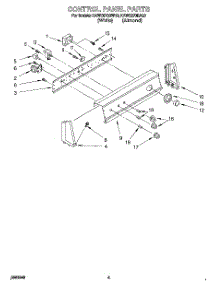 04 - Control Panel parts for Kitchenaid Washer KAWE670BWH0 from AppliancePartsPros.com