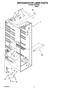 02 - Refrigerator Liner Parts parts for Whirlpool Refrigerator IVS225300 from AppliancePartsPros.com
