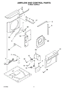 02 - Air Flow And Control parts for Whirlpool Air Conditioner CA24WCL0 from AppliancePartsPros.com